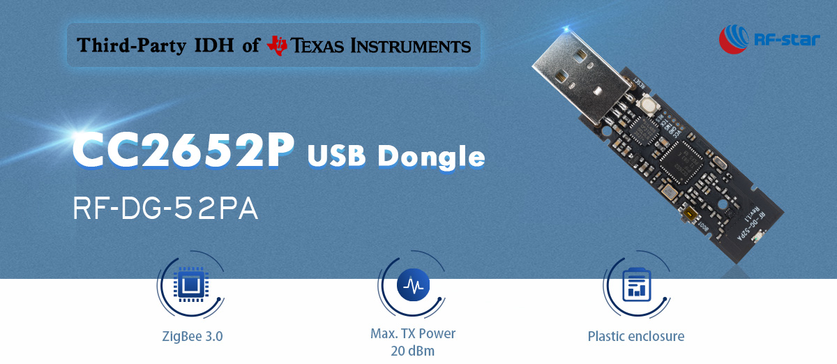 Merkmale des CC2652P Bluetooth ZigBee USB-Dongles