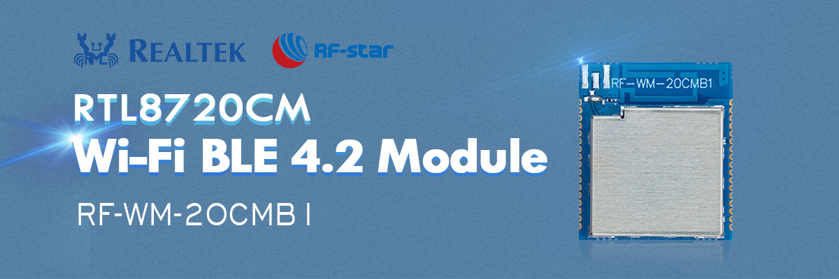 RTL8720CM Wi-Fi BLE 4.2 Modul RF-WM-20CMB1