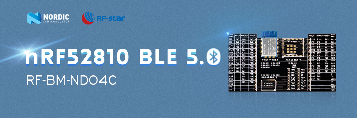 BLE5.0 Modul UART nRF52810 Modul RF-BM-ND04C