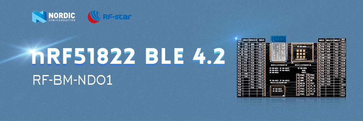 BLE4.2-Modul mit Nordic nRF51822-Chip RF-BM-ND01