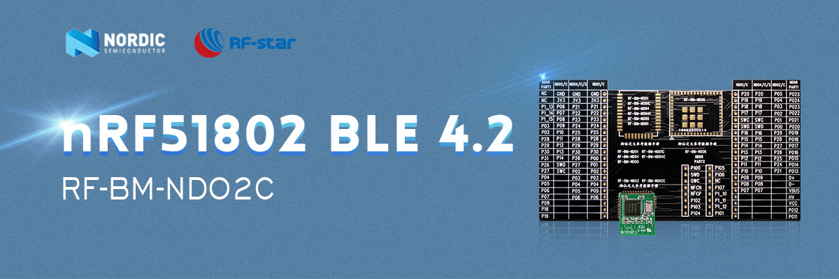 BLE4.2-Modul mit Nordic SoC nRF51822 Chip RF-BM-ND02C