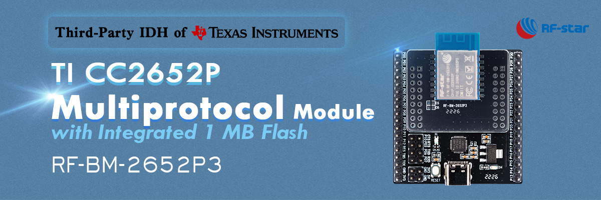 TI CC2652P Multiprotokollmodul mit integriertem 1 MB Flash RF-BM-2652P3